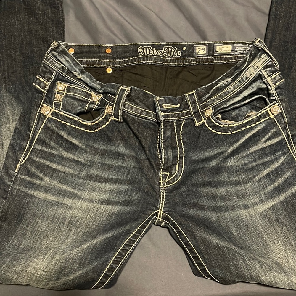 Miss me signature cropped jeans